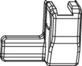 Maco  Abdeckung Ecklager 130 kg rechts Weiß  40061
