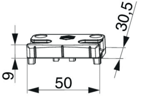 Maco  Schließteil i.S. für PVC - 1 mm Anpressdruck Silber  366718
