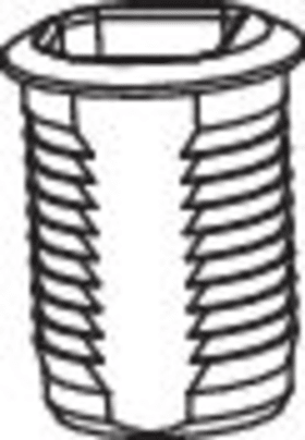 Maco  Einbohrbuchse für Riegel 8x4 Silber  94219