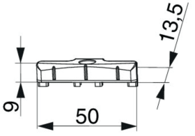 Maco  Schließteil HG für PVC Silber  370032