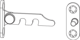 Maco  Lüftungssteller links verkehrsweiß RAL 9016  10138