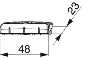 Maco  Schließteil mit Positionszapfen 12x3 mm für Euronut 11/8/4 Schrägverschraubung Silber  365718