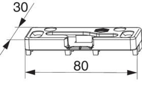 Maco  Schließteil für PAS für PVC links Silber  367352