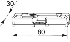 Maco  Schließteil für PAS für PVC rechts Silber  367362