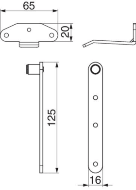 Maco  Ladenauflauf für Ladenabstand 5-32 mm weiß-S  101304