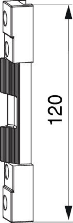 Maco  Drehbandsicherung Rahmenteil PVC silber  367735