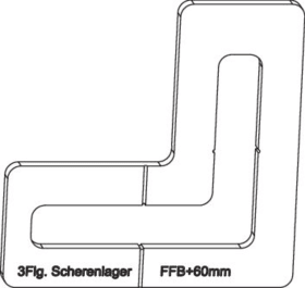 Maco  Fräseinlage für Drehlager 3-flg. Multi Power rechts/links  368094