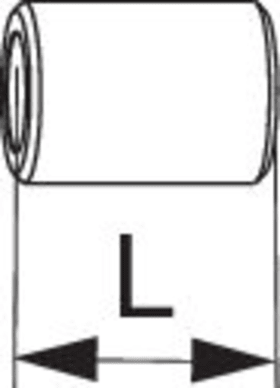 Maco  Distanzbuchse 16mm für HS Griffbefestigung Silber  369392