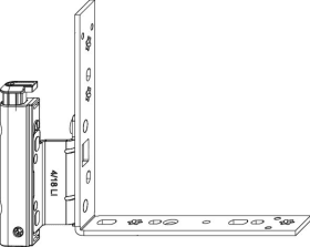 Maco  MM Falzecklagerband DT130 mit ÜV links 4L/18Ü-13V titan  225384