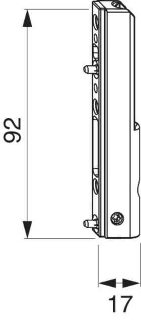 Maco  Ecklagerband PVC 3 mm Positionszapfen titan  225580