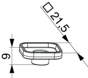 Maco  Aushebesicherung für obere Führung für Führungsschiene flächenbündig Silber  369679