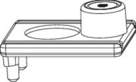 Maco  Adapter mit Magnetzapfen RVS/RHS MM automatentauglich Grau  225901