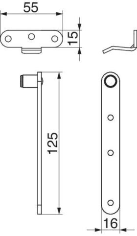 Maco  Ladenauflauf für Ladenabstand 0-5 mm weiß-S  10235