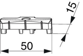 Maco  Schließteil HG für PVC Silber  371317