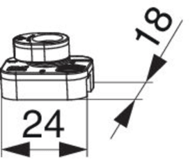 Maco  Auslöseschließteil ZA G-TA für PVC silber  227192