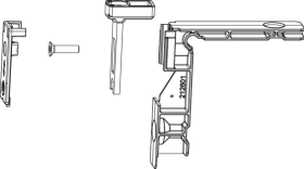 Maco  Obere Führung 8x22/16,4 für Führungsschiene Silber li/re  103832