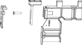 Maco  Obere Führung 33x47,5/16,4 für Führungsschiene Silber li/re  103833