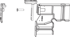 Maco  Obere Führung 50x52/13,6 für Führungsschiene Silber li/re  103834