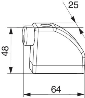 Maco  Anschlagspuffer HS ohne Positionszapfen Weiß  103975
