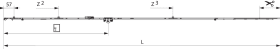 Maco  MM Getriebe fix DK ESH DM 15 1700 mit 3 i.S. GM 600 FFH 1.591-1.700 silber  227872