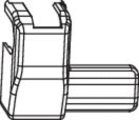 Maco  Abdeckung kurz Ecklager 130 kg links Weiß  40062