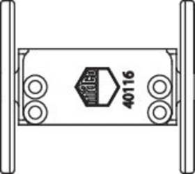Maco  Schließteilhalter f. Schließteil 48 mm  40116