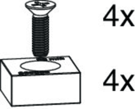 Maco  Packung Anschlag für Bohrlehre Laufwagen für 300 kg Nut 22 x 42 22 mm  104848
