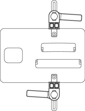 Maco  Frässchablone MT/MM für Rundbogen Zweitscherengehäuse und Schließteile 4L Holz  41537