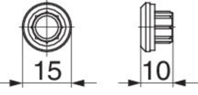 Maco  Abdeckkappe kurz BLR, MV und F14 schwarz  41578