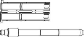 MACO Scherenlagerstift mit PVC-Hülse für Schere Multi Mammut