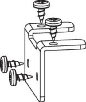 Maco  Packung Anschlag für Fräslehre HS Hakenschließteil zum Fräsen am losem Stab für Holz  105411
