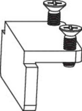 Maco  Packung Anschlag für Fräslehre HS Hakenschließteil zum Fräsen am losem Stab für Kunststoff  105412