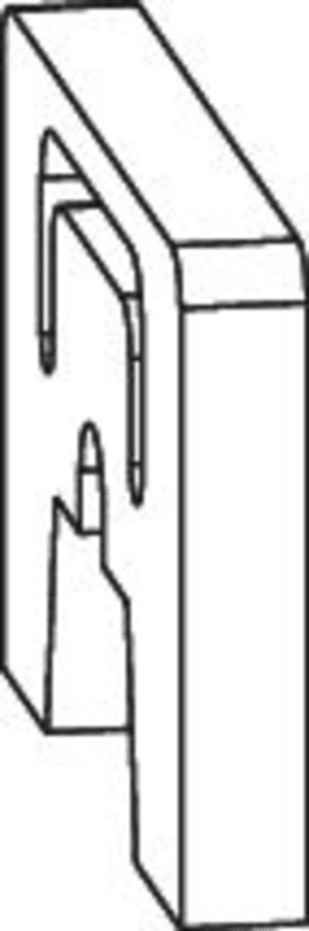 Maco  Dichtung für Dichtungsgehäuse für untere Laufschiene C Schwarz  41731