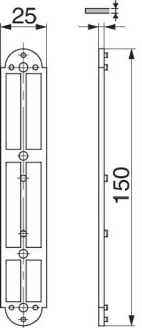 Maco  Unterlage für Plattenkloben Abstand 13 mm stapelbar Schwarz  41810