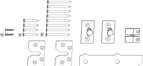 Maco  Packung Mittelverriegelung RC3 mit Anbohrschutz DM 37,5 Silber  105582
