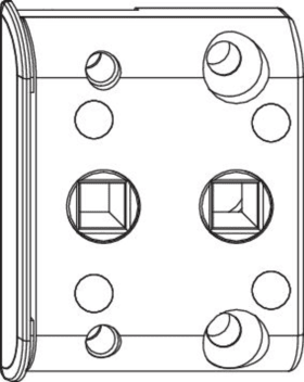Maco  Zwischengetriebe DM-6 12L/20Ü/9V Silber mit Vierkantstift  10920