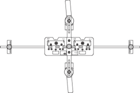 Maco  Bohrlehre für Paumellenband Holz  11025
