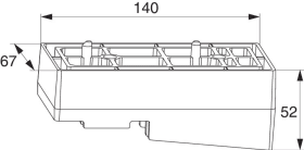 Maco  Verbindungsplatte für Niederlande 140/67 Silber  454900