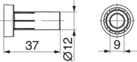 Maco  Bandbuchse offen MMV Ø9 weiß  454976