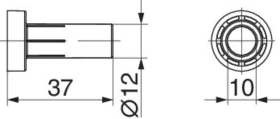Maco  Bandbuchse offen MMV Ø10 weiß  454977