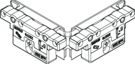 Maco  Bohrlehre für Ecklagerband mit 5 mm Tragezapfen 5° Schräge PVC  23279