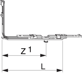 Maco  MT Mittelverschluss verlängerbar Übergang MT auf MM 125 FFH/FFB 280-2.800 mit 1 i.S. silber  206538