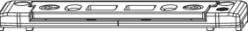 Maco  Riegelschließteil ZA -1 mm Anpressdruck für PVC silber 2 Schlitze  206921