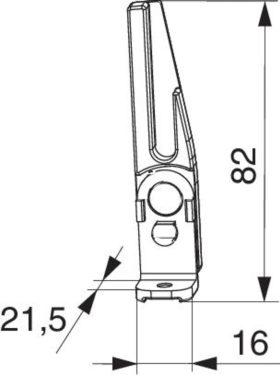 Maco  Packung Fehlbedienungssperre SKB-Z für 4 mm Falzluft 13 Versatz links Silber  465252