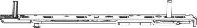 Maco  MM Scherenarm mit Lager KD ohne Sparlüftung Invisible 9V 690 FFB 385-690 links silber  207690