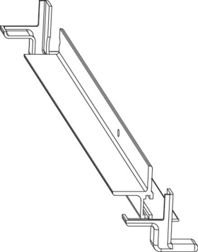 Maco  Packung Abdeckschiene 20 für einteilige Schere mit Abdeckkappen SKB-S/SE Upgrade PAS L=1.650mm dunke  465397