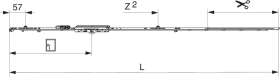 Maco  MM Getriebe fix DK EH DM 6,5 1090 mit 2 i.S. GM 300 FFH 841-1.090 silber  208781