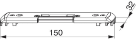 FALLENSCHLIEßTEIL FÜR PVC U-6/32/9 SILBE R, 209990