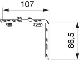 Maco  MM Dreh-Kippbandstulp fix AS/DTuni/PVC für Automatenmontage FFB 320-1.650 silber  210025