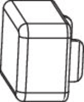 Maco  Abdeckkappe SKB für Führungsschiene li/re Silber  467763